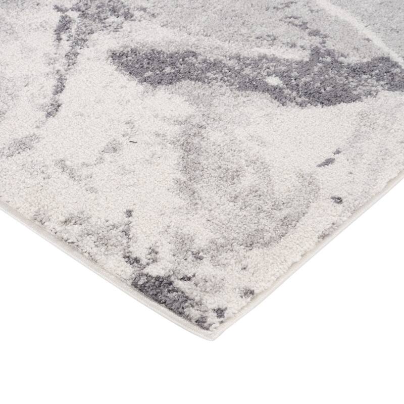 HomeRoots Abstract Modern Rectangle Area Rug