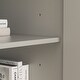 preview thumbnail 9 of 13, Server Cabinet Kitchen Buffet Accent Cabinet Sideboard Bookcase Grey - 63"X15.7"X31.9"