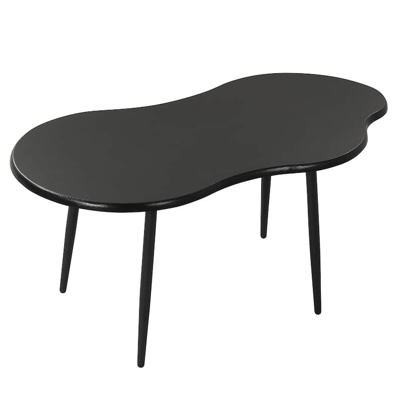 Gymax Cloud Shape Coffee TableIrregular Center Table w/ Metal