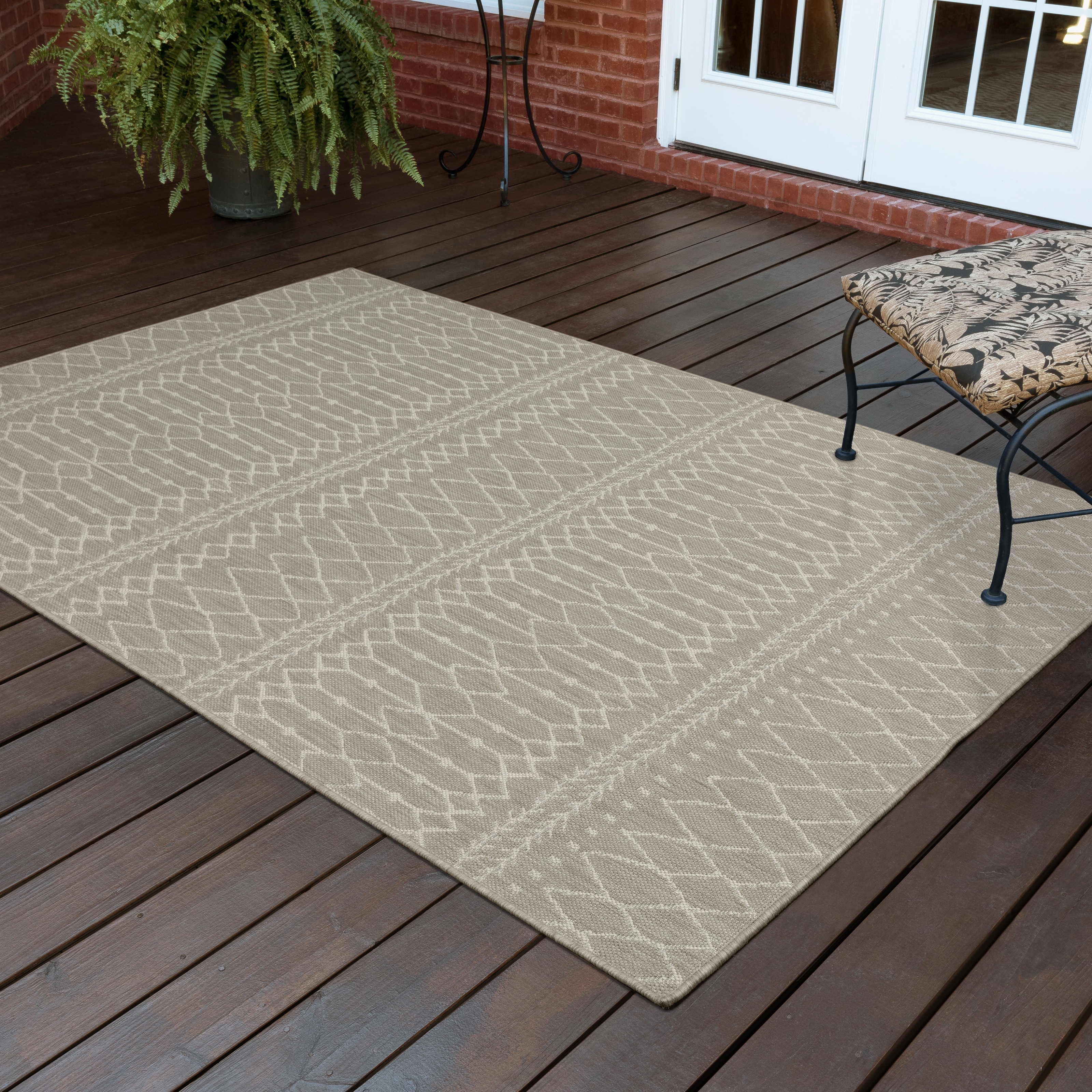 Vista Home Palmetto Primative Tribal Indoor/ Outdoor Area Rug