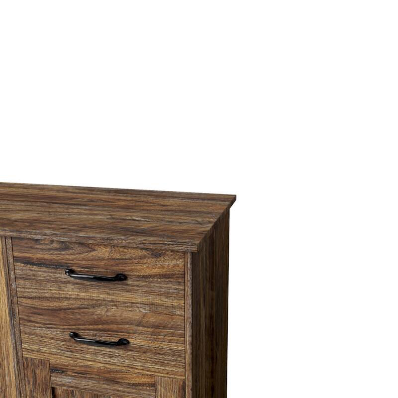 Modern Wood Buffet Sideboard with 2 doors&1 Storage and 2drawers