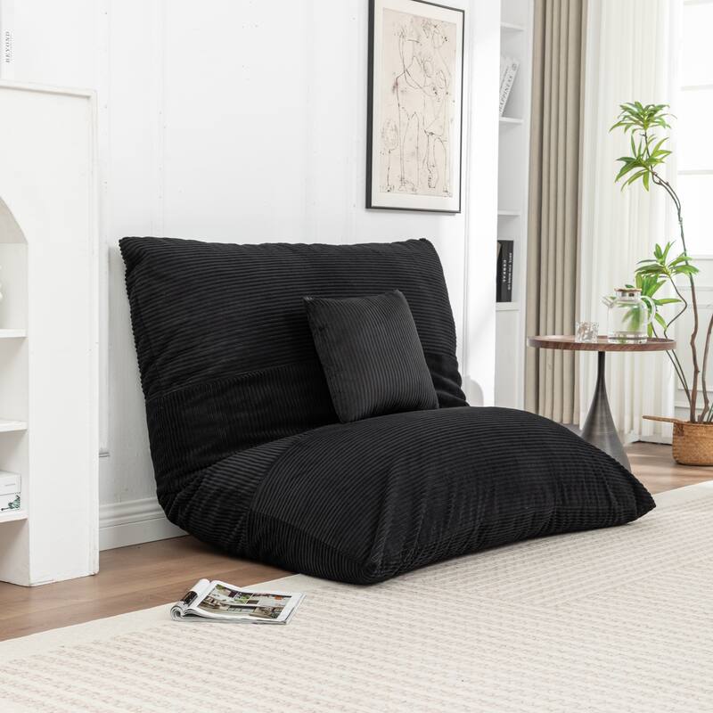 Extra Large Floor Bean Bag Chair - Lazy Lounger for Adults & Kids in Living Rooms & Balconies