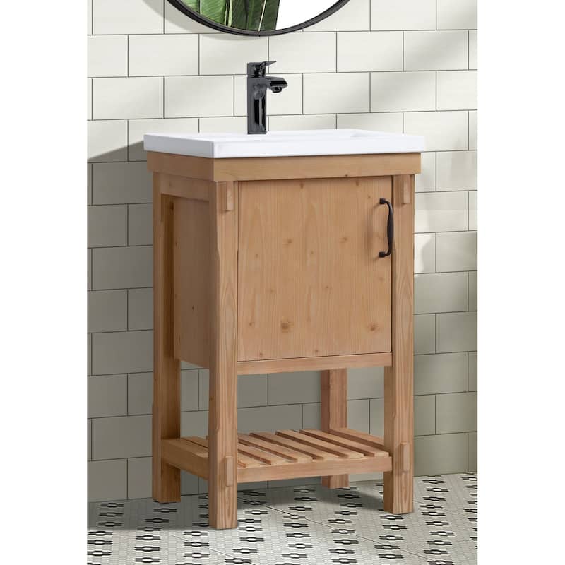 Marina 20.5" Bathroom Vanity, Driftwood Finish