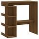 preview thumbnail 41 of 48, vidaXL Bar Table with Storage Rack 39.4"x19.7"x40" Engineered Wood - 39.4" x 19.7" x 40"