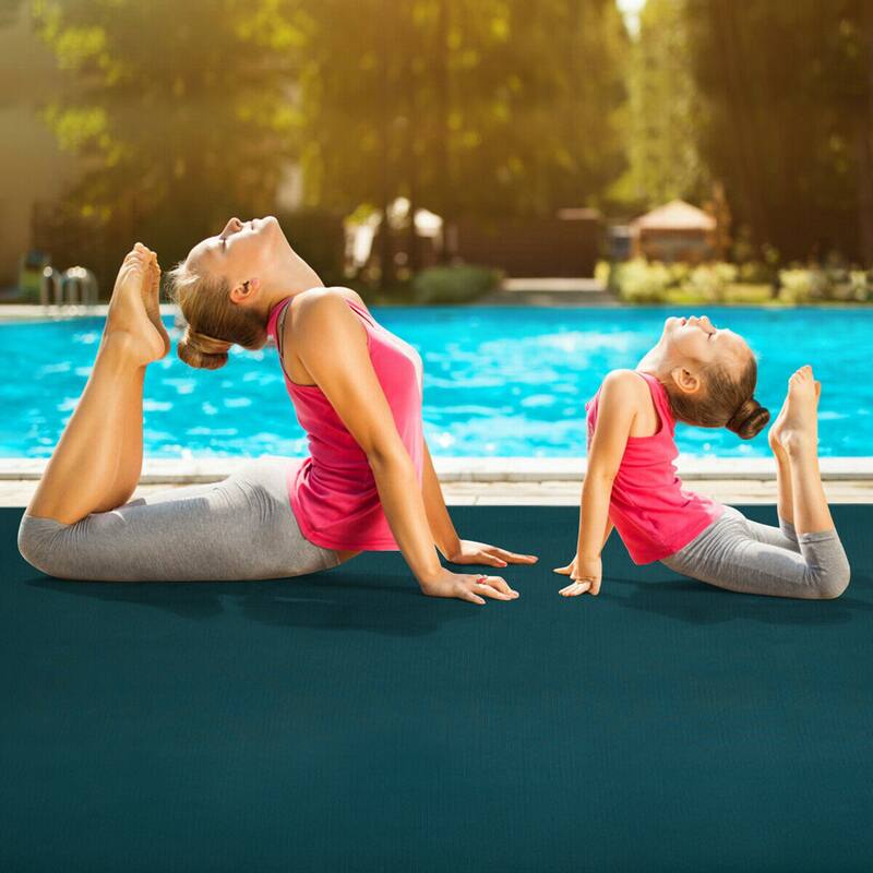 Gymax Large Yoga Mat 6' x 4' x 8 mm Thick Workout Mats for Home Gym