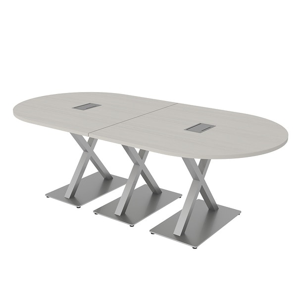 10 Person Modular Racetrack Conference Table With Electric And Data ...