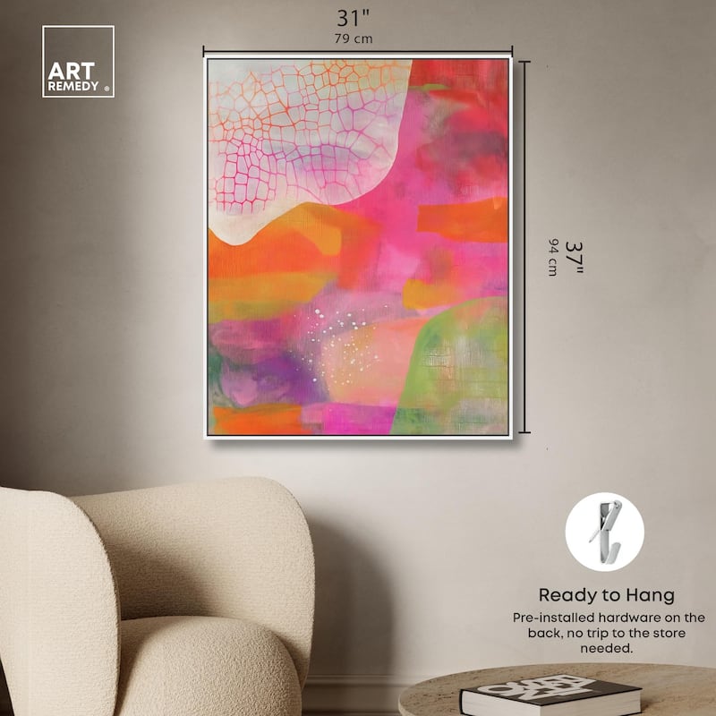 Garnet Gleam III Canvas by Art Remedy