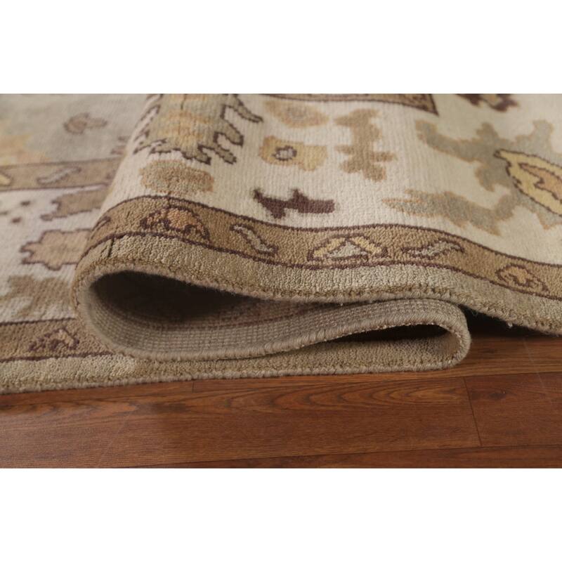 Oushak Oriental Area Rug Handmade Bedroom Wool Carpet - 9'1"x 11'11"