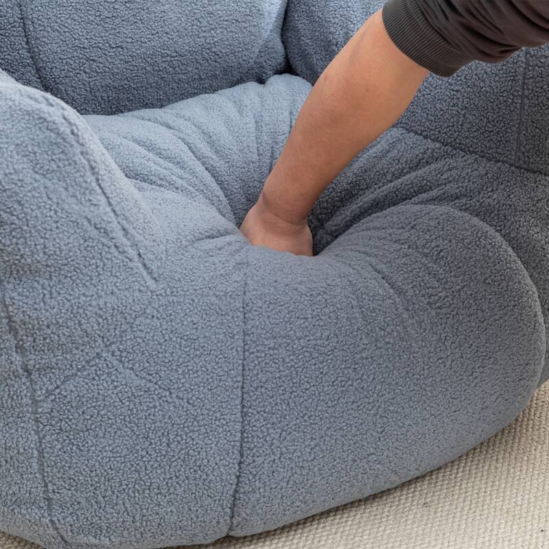 Bean Bag Chair Soft Fluffy Lazy Sofa with Memory Foam