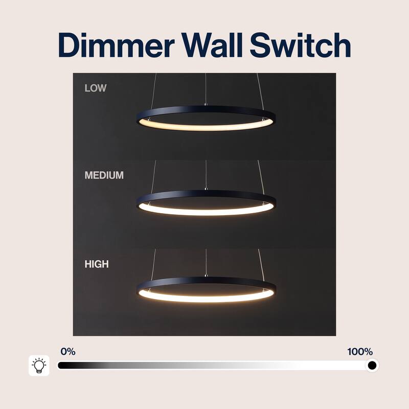 Kinsley Modern Bohemian Iron Integrated LED Pendant by JONATHAN Y