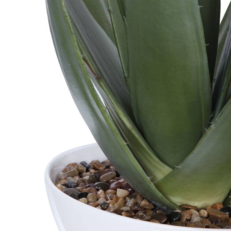 Uttermost Evarado 30" X 17" Contemporary Aloe Vera Artificial Plant