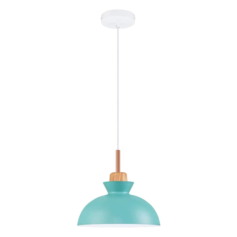 1-Light 11 in. Modern Bowl Dome Pendant Kitchen Island Lighting