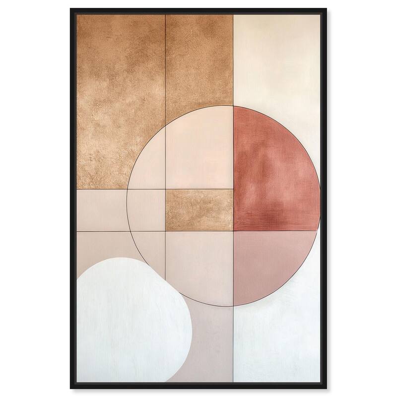Modernist Circles II Canvas by Art Remedy - Black - 30" x 45"