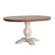 preview thumbnail 16 of 23, Eleanor Two-tone Oval Solid Wood Dining Table by iNSPIRE Q Classic Oak Top with Antique White Base