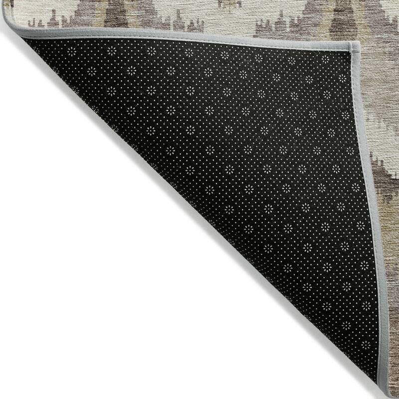 Machine Washable Indoor/ Outdoor Chantille Boho Ikat Rug