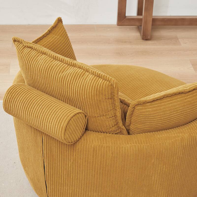 52" Cuddle Sofa Chair with Ottoman for Comfort