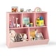 preview thumbnail 13 of 23, 5-Cube Wooden Kids Toy Storage Organizer with Anti-Tipping Kits - 35.5" x 16" x 30"