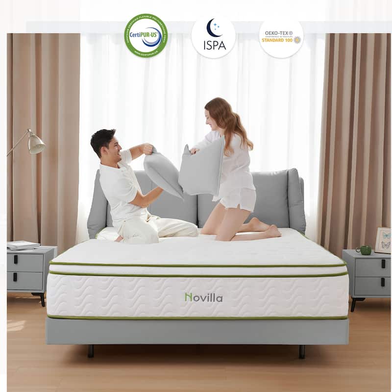 Novilla 10-inch Gel Memory Foam Hybrid Pocket Spring Mattress