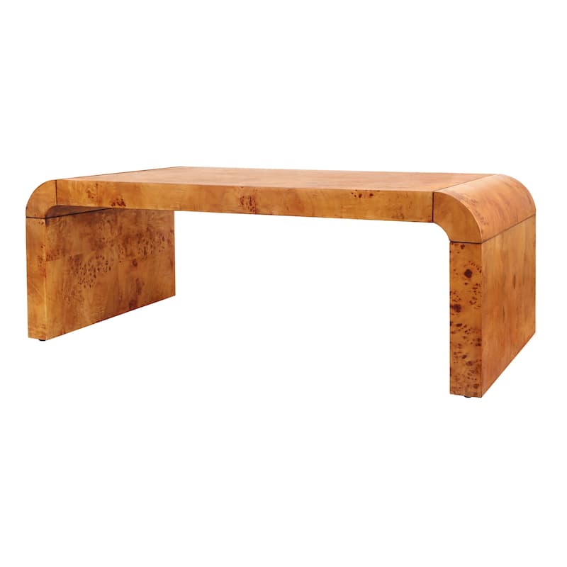 NPD Furniture Adriel Burl Wood Coffee Table