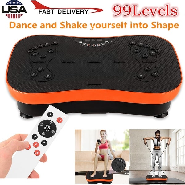 Full Body Vibration Platform Body Shaker Flat Platform Massager Fitness -  Bed Bath & Beyond - 34998470