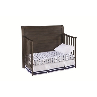 Taylor 57" Wide Farmhouse Convertible Crib, River Rock Brown