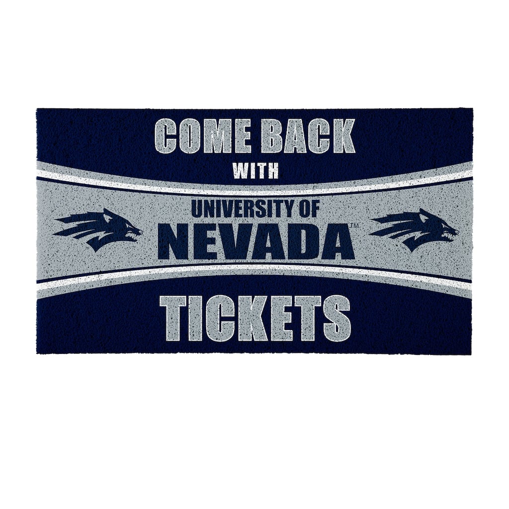 Seattle Kraken 28 in. x 16 in. PVC "Come Back With Tickets" Trapper Door Mat