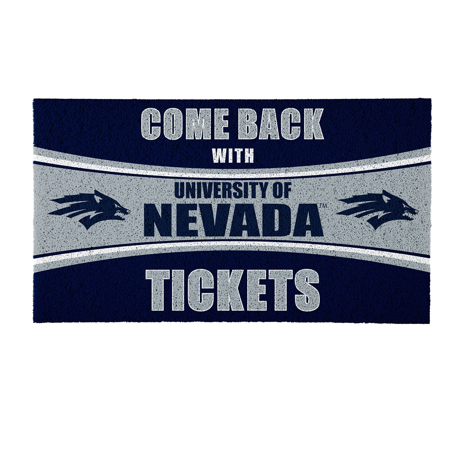 Seattle Kraken 28 in. x 16 in. PVC "Come Back With Tickets" Trapper Door Mat