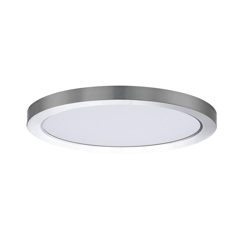 Maxim 57696 Chip 12" Wide LED Flush Mount Ceiling Fixture - Satin Nickel