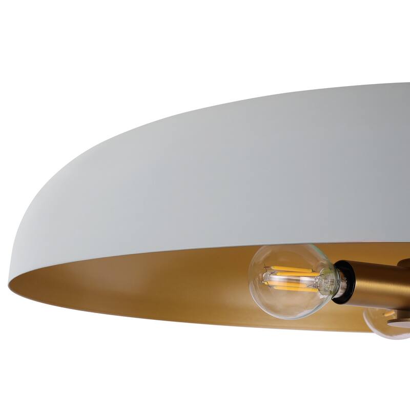 LamQee 20" Pendant Light Metal Dome Ceiling Hanging Chandelier - 19.7 inch