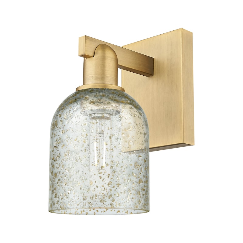 Innovations Lighting 716-1W-11-5 Caledonia Sconce Caledonia 11" Tall - Brushed Brass / Mica
