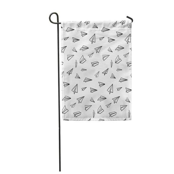 Shop Pattern Airplane Travel Route Symbol Of Plane Outline Doodle Hand Garden Flag Decorative Flag House Banner 28x40 Inch On Sale Overstock 31391259