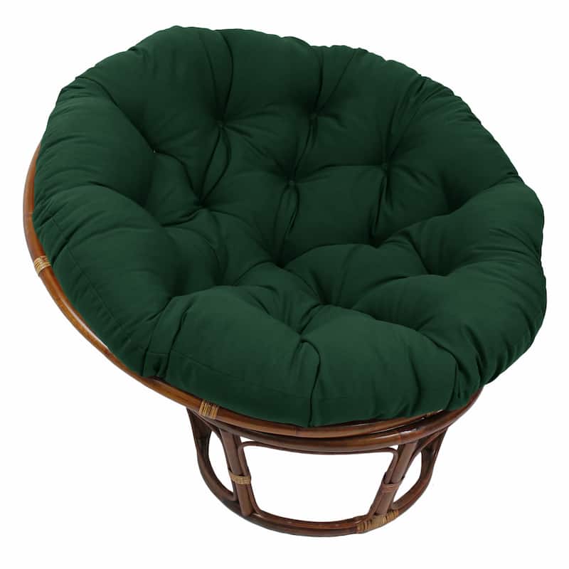 52-inch Solid Twill Papasan Cushion (Cushion Only) - Forest Green