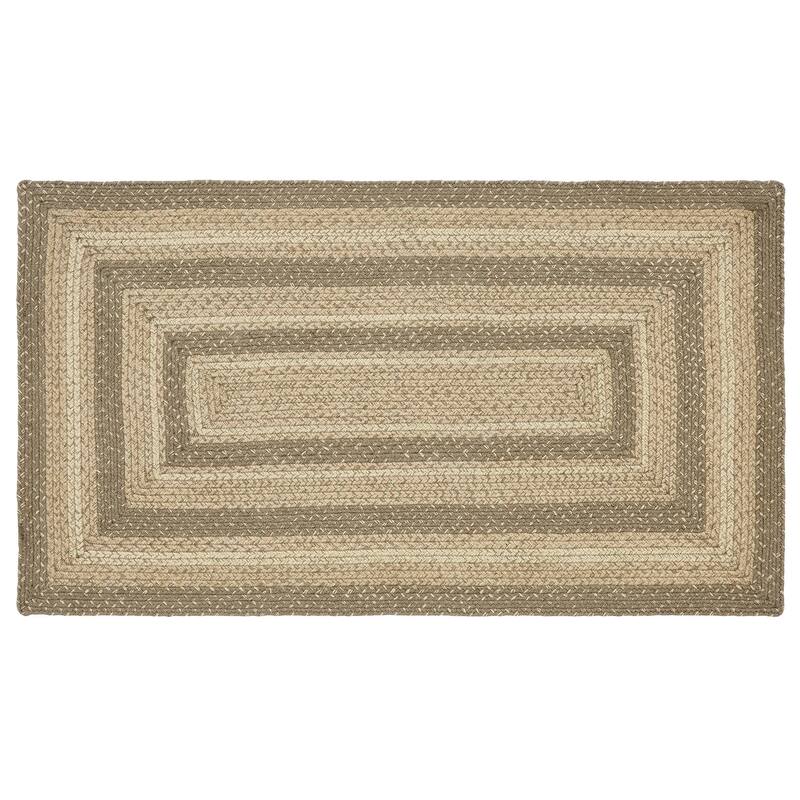 Cobblestone Jute Rug Rect w/ Pad 27x48 - 27" x 48" Rectangle