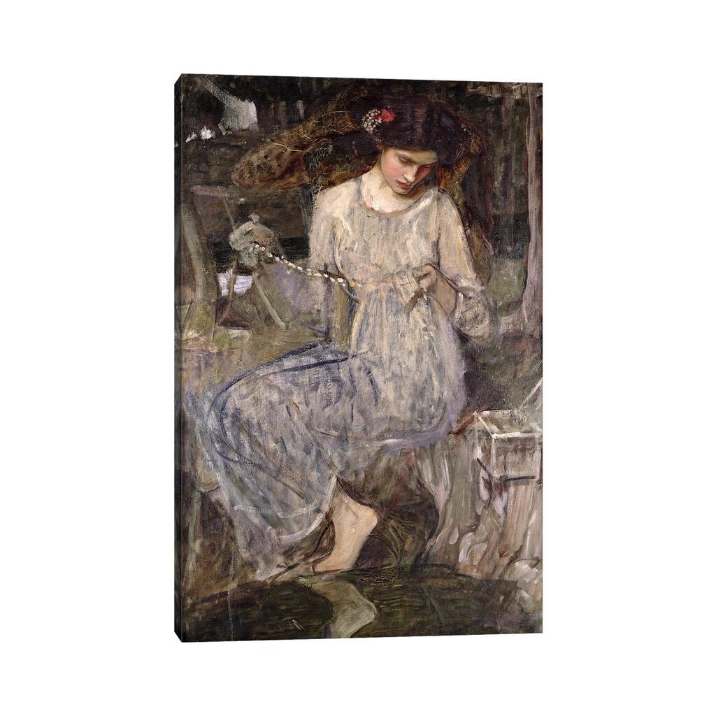 iCanvas "The Necklace, c.1909 " by John William Waterhouse Canvas Print
