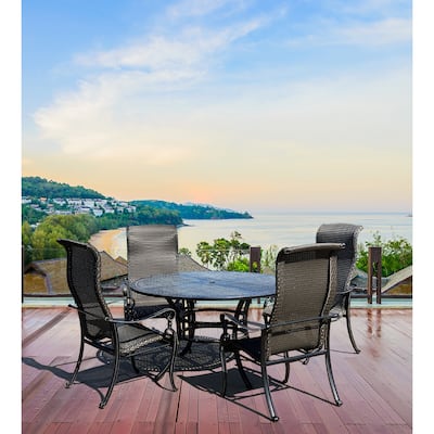 Windermere Round Patio Dining Table Set of 5 - N/A