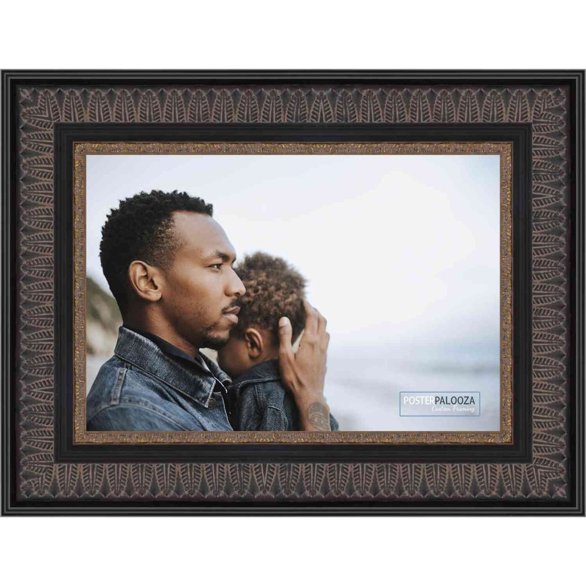 Americanflat 8x10 Picture Frame in Natural Oak - Use As 5x7 Picture Frame with Mat or 8x10 Frame Without Mat - Engineered Wood Photo Frame with