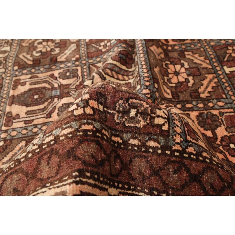ECARPETGALLERY Hand-knotted Kayseri Vintage Brown Wool Rug - 4'11 x 9'6