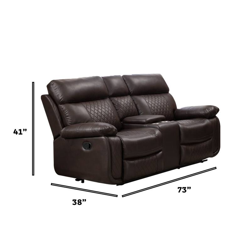 Infinity Power Reclining Faux Leather Reclining Loveseat