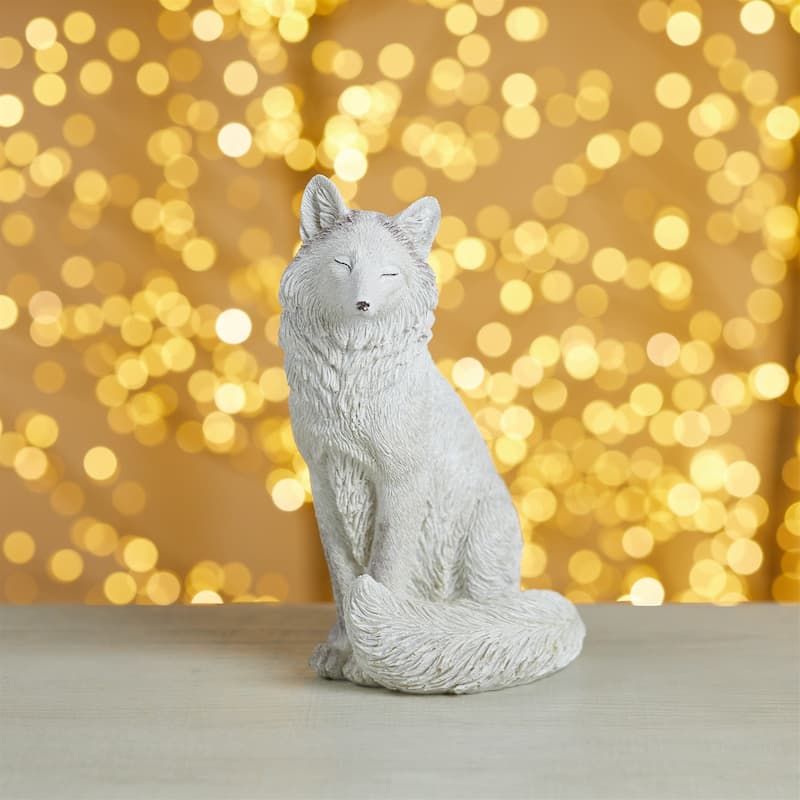 Winter Fox Figurine (Set of 2) - N/A