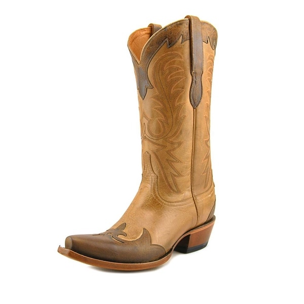 Lucchese Carlos Pointed Toe Leather Western Boot