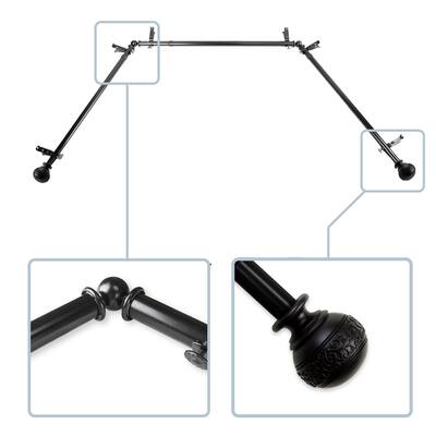 InStyleDesign Nadine 13/16" Bay curtain rod 20"-36", 38"-72"