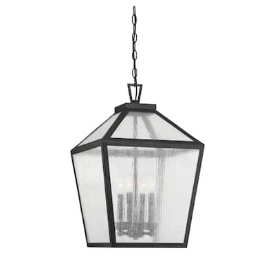 Savoy House Woodstock 4 Light 15" Wide Outdoor Taper Candle Pendant