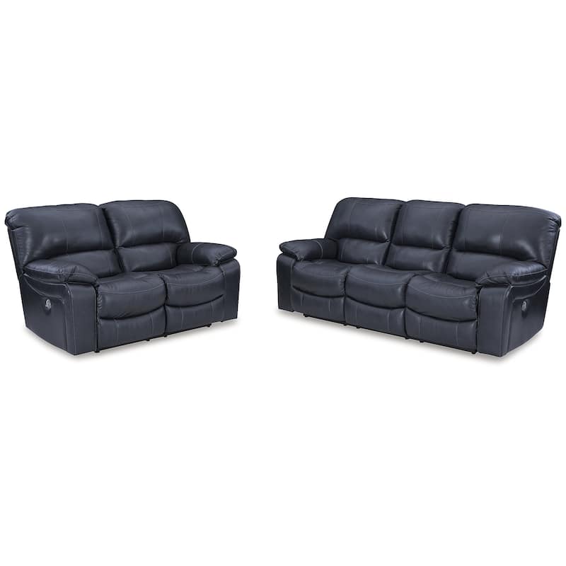 Signature Design by Ashley Leesworth Blue 2-Piece Upholstery Package - 88"W x 41"D x 41"H