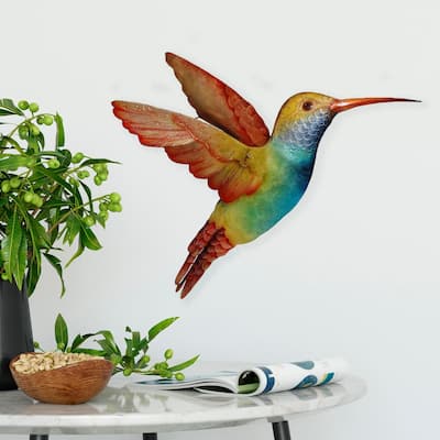 Eangee Hummingbird Wall Decor Large Rainbow