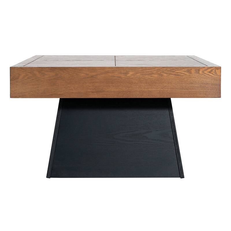 Christopher Knight Home - Marston Modern Wooden - Look Table with Geometric Base