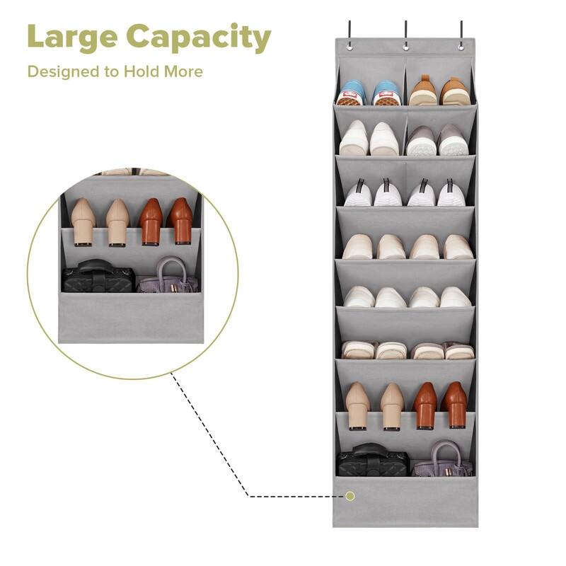 Over the Door Shoe Organizer with 10 Pockets