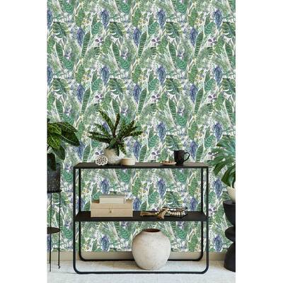 Exotic Plants Wallpaper Peel-and-Stick and Pre-Pasted