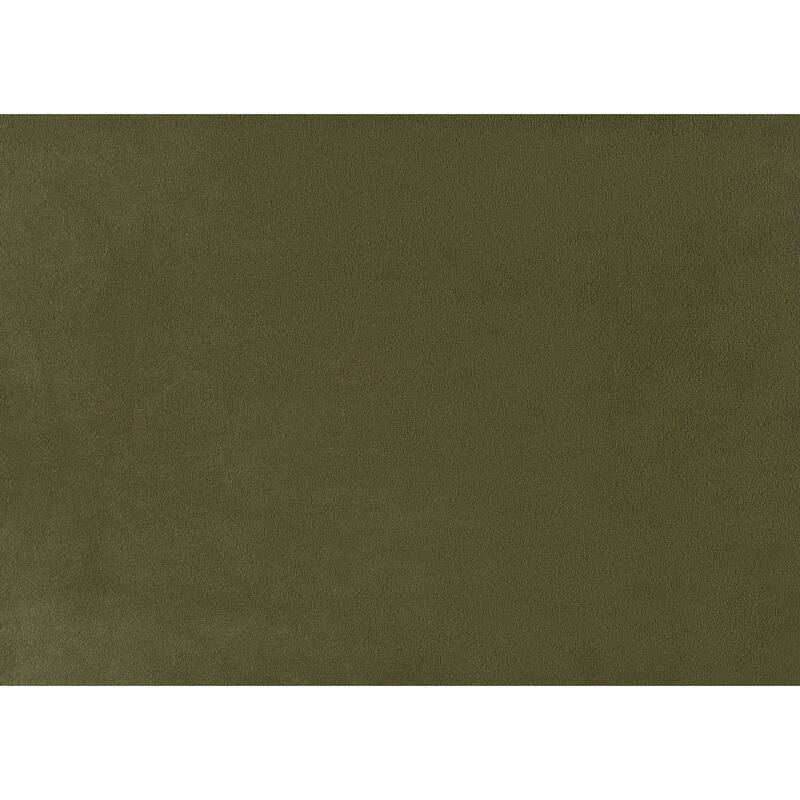 Contemporary Olive Green Curved Headboard Fully Upholstered Storage 1Pc Bed