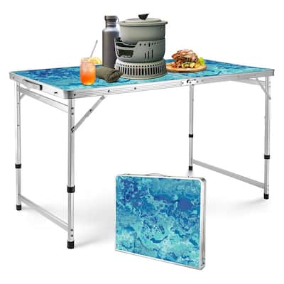 Folding Camping Table 2FT, Portable Small Picnic Table