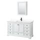 Option White / White Quartz Top / Matte Black Hardware